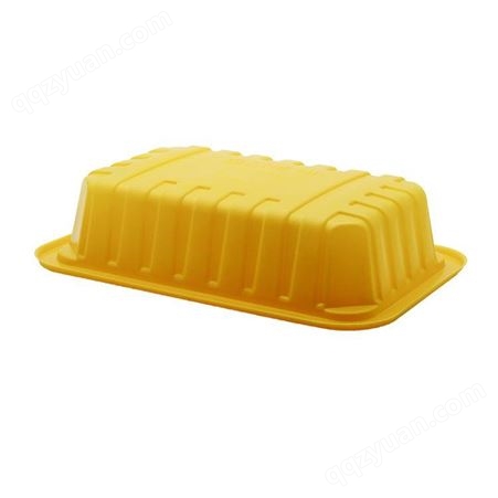 定制1913*4食品打包盒 PP食品级黄色塑料盒 生鲜肉封口锁鲜盒包装