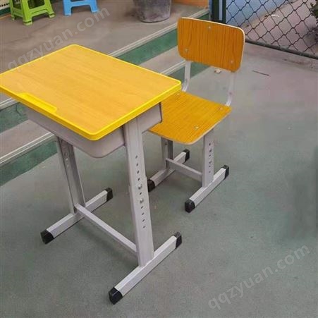 学生课桌椅定制 单人可调高度学生课桌椅 鑫林金属现货