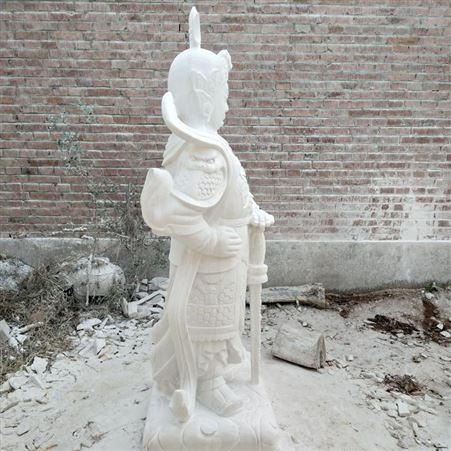 曲阳石雕汉白玉韦陀佛像人物雕塑寺庙寺院落地摆件支持来图定制