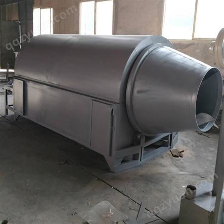 小型药渣烘干机 养猪场饲料烘干机设备 明茂MZ800滚筒式刨花干燥机图片