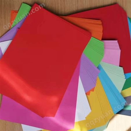 彩色卡纸A4硬卡纸绘图装饰幼儿园手工卡纸加厚黑白红色齐心