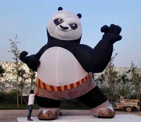 网红充气大熊猫卡通人偶服装行走北极熊熊猫人穿玩偶服人偶装道具