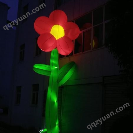 定制充气发光莲花气模艺术装置景观灯光节创意美陈装饰花朵