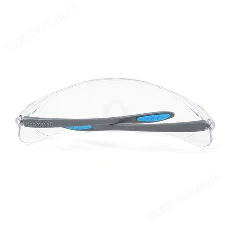 霍尼韦尔S300A 300110通用款灰蓝镜架 透明镜片 防雾防护眼镜