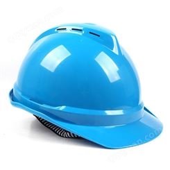 梅思安安全帽豪华型 PE材质带透气孔 工地安全帽可印字 按键式调