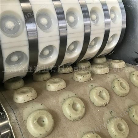 辊印饼干桃酥饼干两用机 盘式曲奇饼干辊压机 半自动桃酥饼干生产线上海合强HQ-BG400/600型