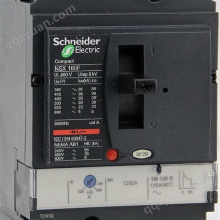 施耐德电气NSX400N MIC2.3 400A 3P手动固定 塑壳配电保护断路器