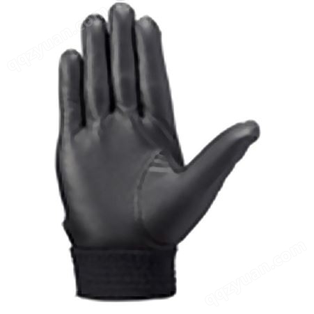 众安设备 黑色尼龙涂掌手套 尼PU涂层浸胶手套 薄款结绳手套