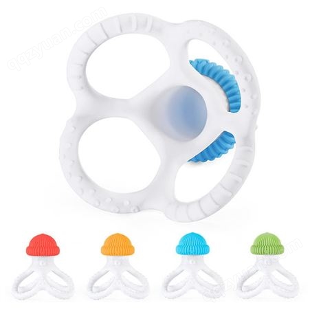 硅胶母婴制品章鱼婴儿牙胶 硅胶儿童磨牙棒 母婴用品宝宝玩具新品贴牌OEM定制