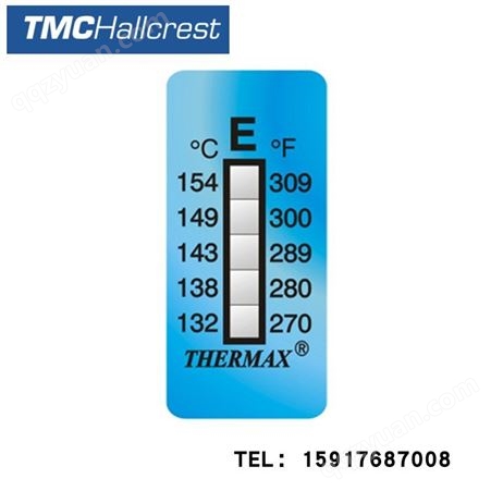 英国TMC 温度美温度贴纸 热敏试纸 五格A 五格B 五格C 五格E