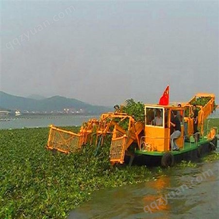 割草船 可用于河道湖泊水草清理 山船 操作简单