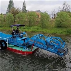 除草船 河道割草打捞用水葫芦收割设备 山船机械