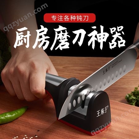 王麻子家用快速磨刀神器厨房专用磨刀工具开刃定角架子磨刀石菜刀