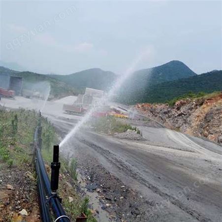 陕西道路喷淋设备 矿山道路喷雾降尘系统定制