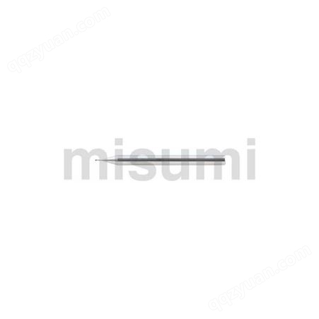 MISUMI ALC涂层硬质合金圆弧角型立铣刀　2刃/超短刃・长颈型 ALC-CR-PEM2LBC2-12-R0.2