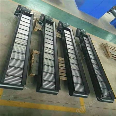 机床链板式自动排屑输送机  冲压线输送设备废料提升机庆发供应
