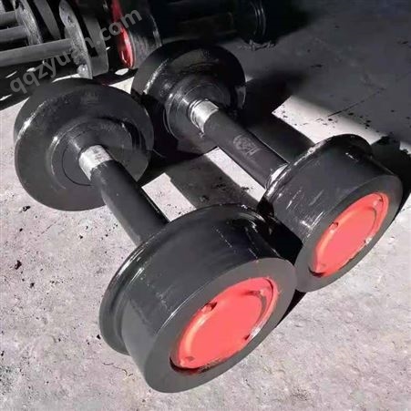 固定式铸钢轨道导向轮 轨距空心矿车轮  高碳钢整体喷塑