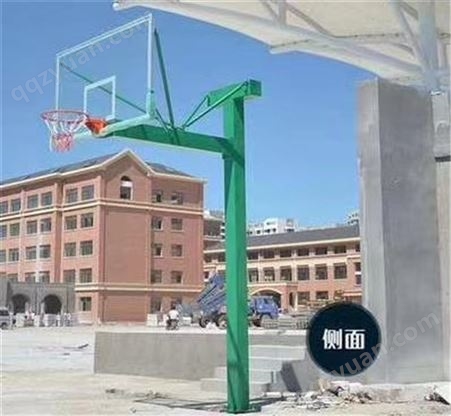 钢管喷塑篮球架 篮球架生产厂家 手动液压篮球架 天津篮球架厂家