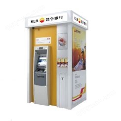 新疆昆仑银行大堂式ATM机具形象架宽版定制生产加工