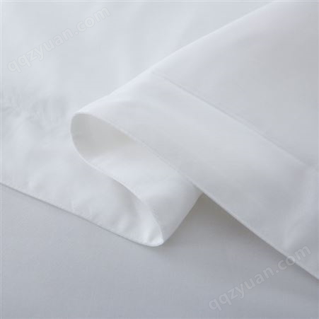 宾馆酒店布草全棉被套床单枕头套 白色贡缎五星级酒店布草床上用品