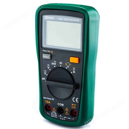 世达（SATA）03005 数字万用表防烧数显表多功能掌上型小表电压表 3 3/4位