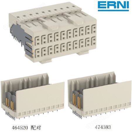ERmet ZDplus高速差分ERNI连接器464459