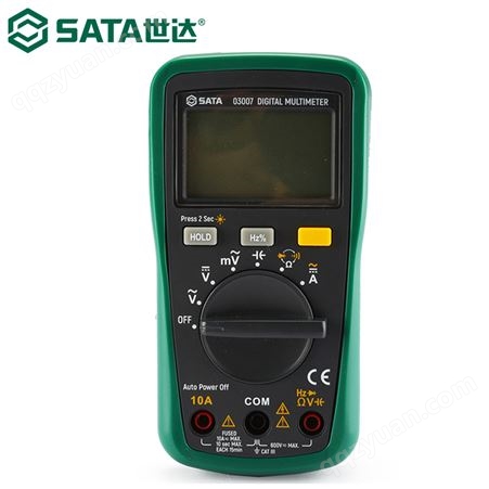 世达（SATA）03007 万用表数字防烧数显多功能表掌上型小表电压表频率测量 3 3/4位