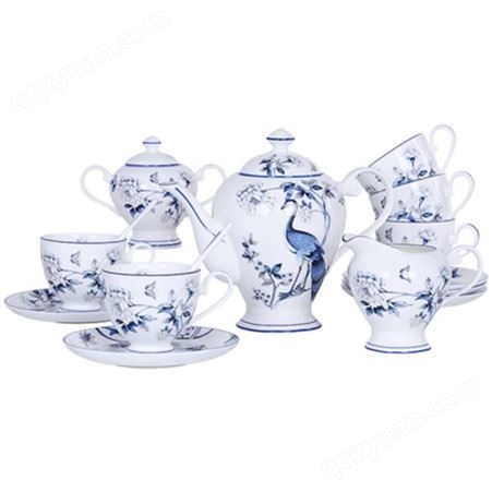 陶瓷茶具套装带托盘骨瓷下午茶茶具家用英式咖啡杯套装