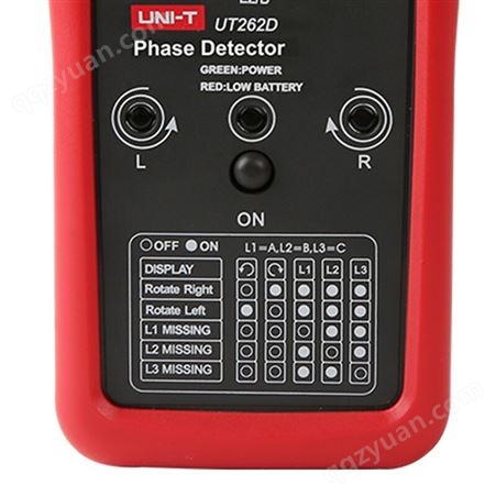 优利德（UNI-T）UT262D 非接触式相序仪 三相交流电相位计 相序表 相位检测仪