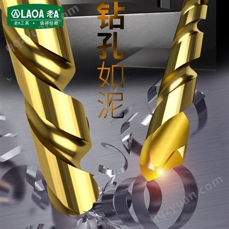 老A（LAOA）含钴麻花钻头 不锈钢钻头 取孔开孔金属钻头5.0mm10支装 LA162011