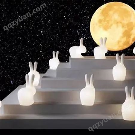 中秋商场广场嫦娥灯草坪 活动装饰灯具兔子灯