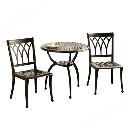户外铸铝桌椅欧式别墅花园家具休闲露天阳台铁艺外摆庭院桌椅组合