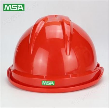 梅思安/MSA 10146509 ABS帽壳 一指键帽衬 针织吸汗带 D型下颏带 红色
