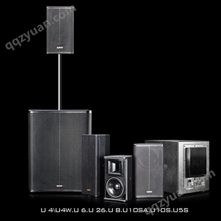 锐丰LAX U26音响音箱 会议室专用 双 6 寸两分频单驱动全频音箱