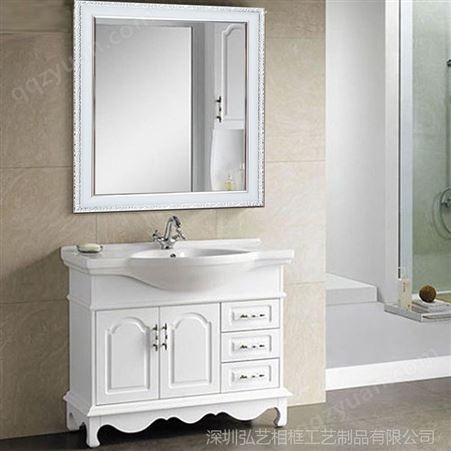 定制卫浴镜子洗手间酒店浴室镜美容院理发店 长方形半身挂镜带框 环保高分子