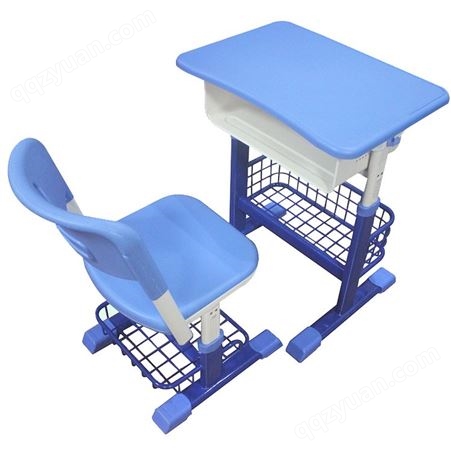 培训学校使用带抽屉加固可手摇升降课桌椅套装