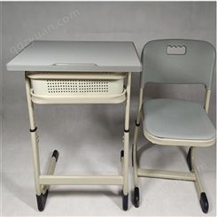 厂家供应升降学生课桌椅 中小学校课桌椅 双层课桌椅