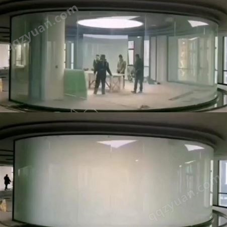 格美特 广东中山雾化玻璃 智能调光玻璃 电控投影钢化玻璃 彩色渐变透明玻璃加工定制