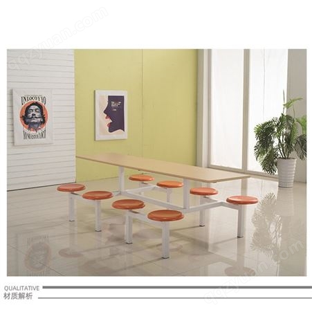 学校家具-食堂餐桌椅厂家-四川学生食堂不锈钢餐桌椅批发