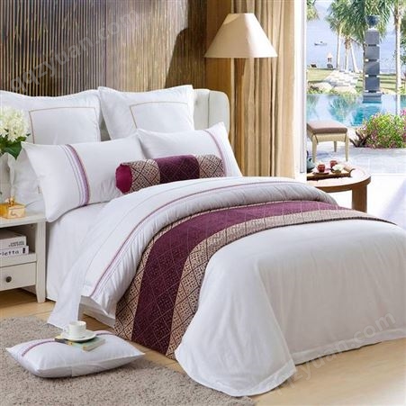 酒店床上用品新品可定做 欧尚维景纯棉床上用品 下单即安排发货